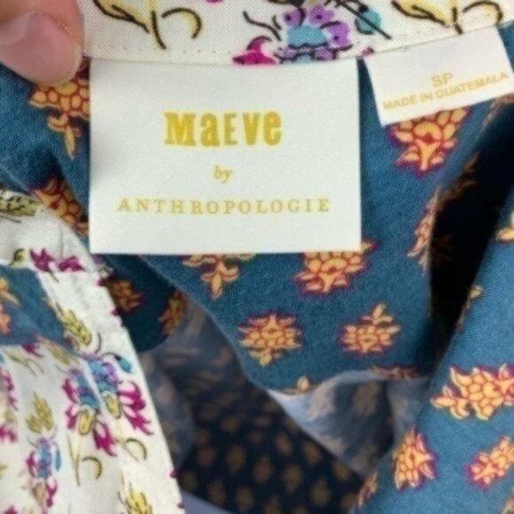 Anthropologie Maeve 3/4 Sleeve Mixed Print… - Picture 5 of 5